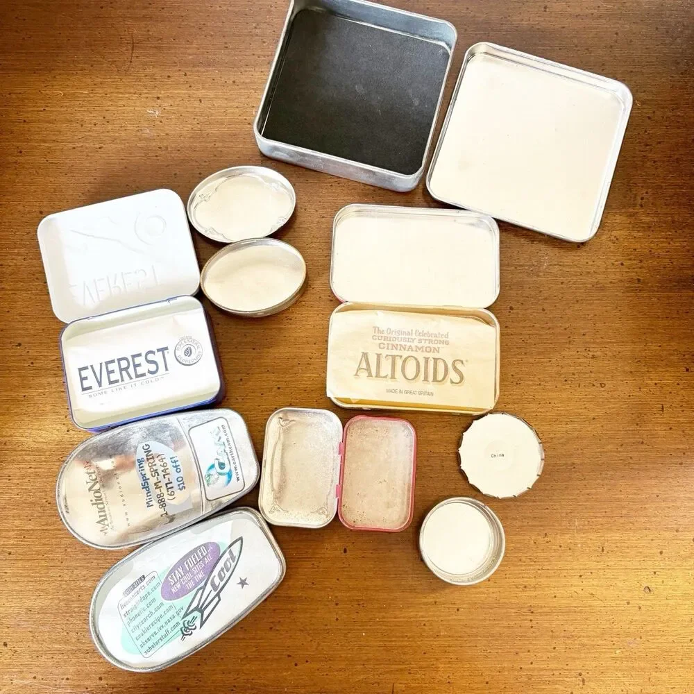 Lot Of Mint Tins Altoids Everest Web Fuel For Crafting Advertising